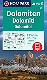 KOMPASS Wanderkarten-Set 672 Dolomiten, Dolomiti, Dolomites (4 Karten) 1:35.000:...