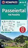 KOMPASS Wanderkarte 044 Passeiertal / Val Passiria 1:25.000: 3in1 Wanderkarte,...