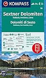 KOMPASS Wanderkarte 58 Sextner Dolomiten, Dolomit di Sesto, Toblach, Dobbiaco,...